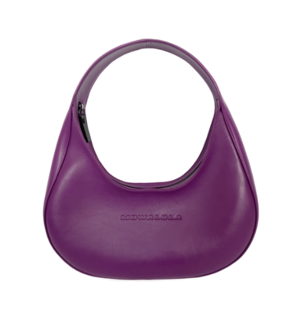 African designers Mowalola at Fablstyle purple bag